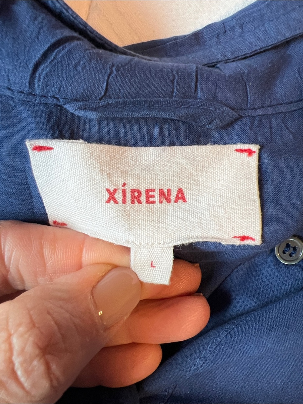 XiRENA Women's Navy Beau Shirt - Picture 5 of 6